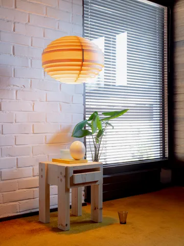 1002 Hans Pendant lampadario - Pino oliato e cerato opaco, XL Ø70 cm - Vaarnii