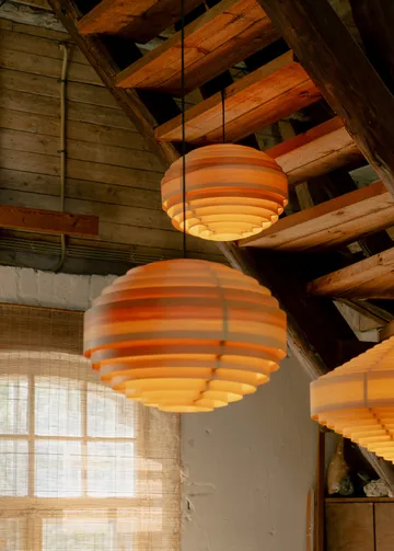 1002 Hans Pendant lampadario - Pino oliato opaco, Ø46 cm - Vaarnii