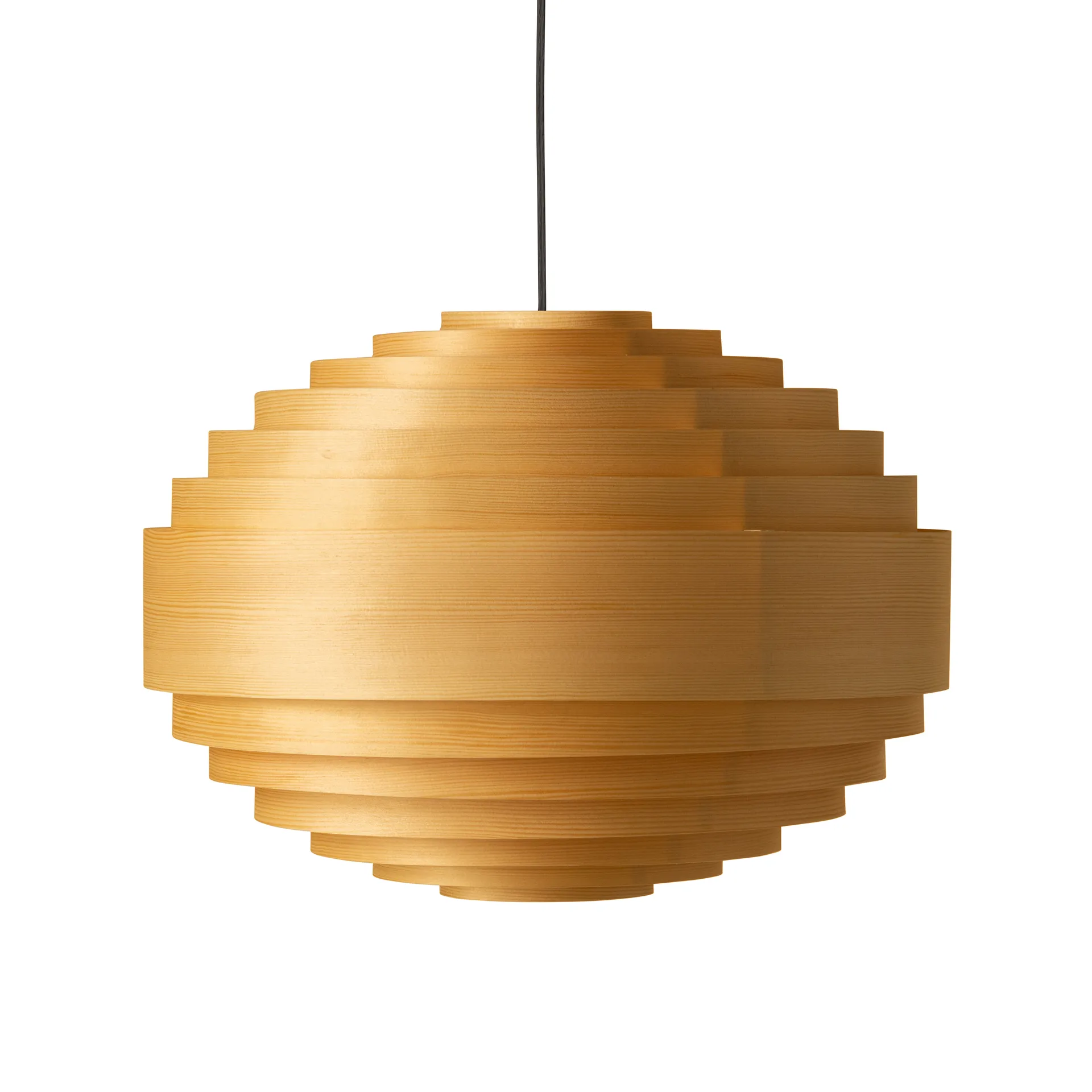 1002 Hans Pendant lampadario, Pino oliato opaco, Ø46 cm Vaarnii