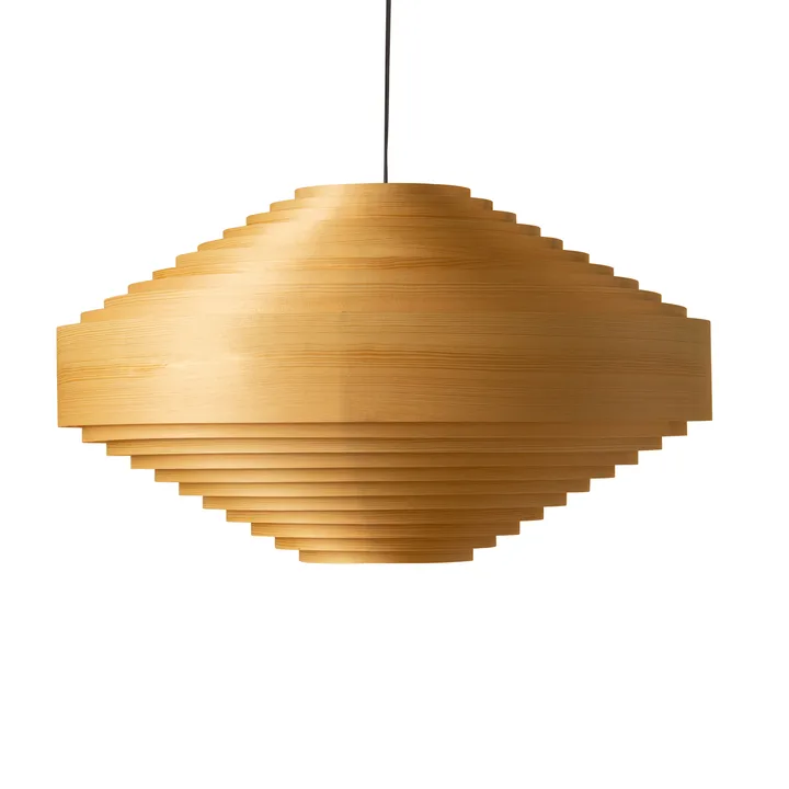 1003 Hans Pendant lampadario - Pino oliato e cerato opaco, Ø60 cm - Vaarnii