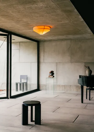 1005 Hans Ceiling Light plafone - Pino oliato e cerato opaco, Ø42 cm - Vaarnii