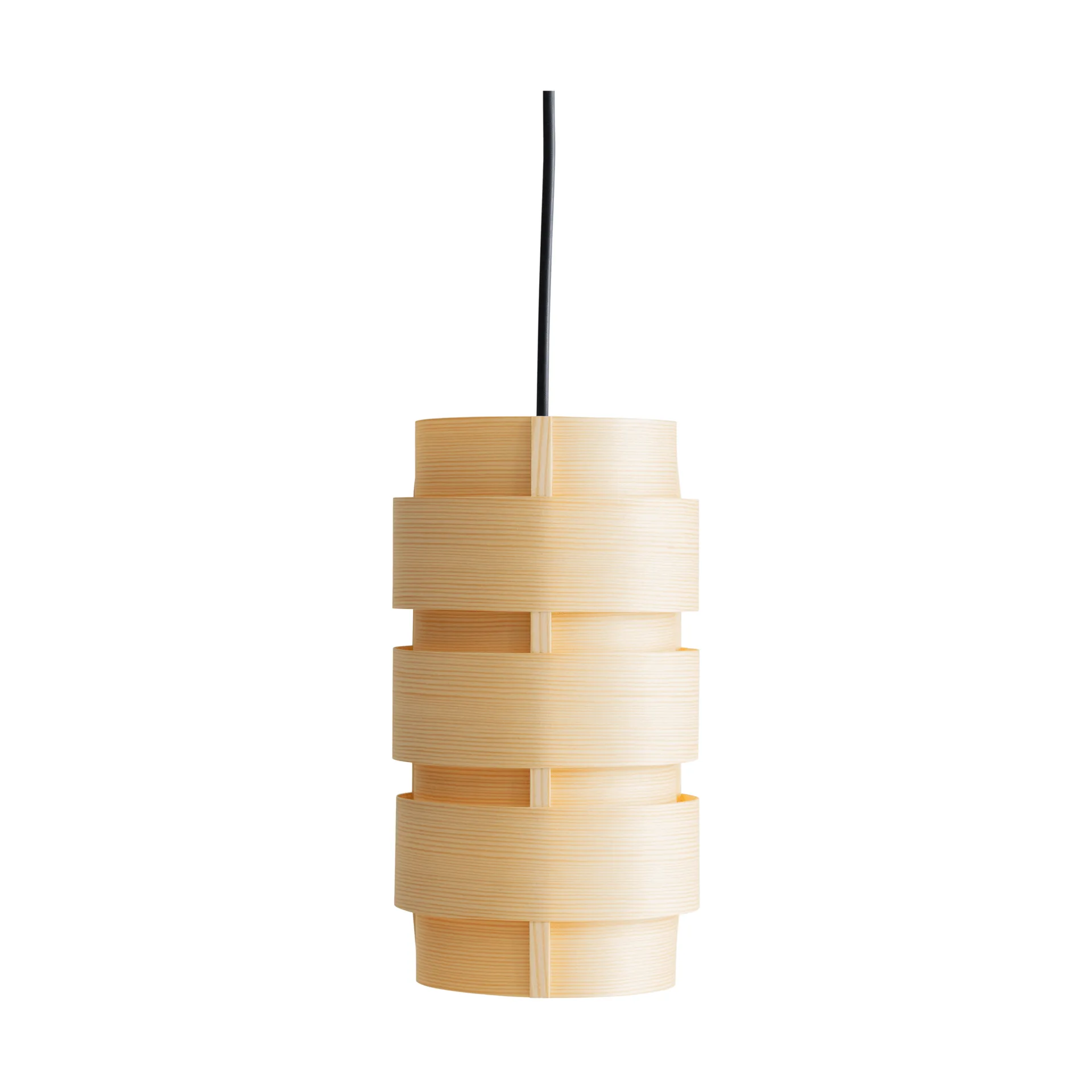 1006 Hans Pendant lampada a sospensione, Impiallacciatura di pino, Ø14x26 cm Vaarnii