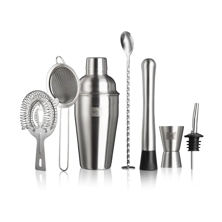 Vacuvin Lovers Bar In A Box set cocktail - Acciaio inox, 7 pezzi - Vacuvin