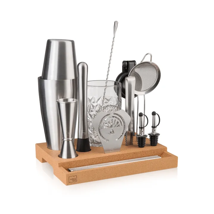 Vacuvin Master Bar In a Box set cocktail - Acciaio inox, 16 pezzi - Vacuvin