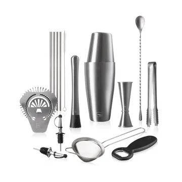 Vacuvin Mixologist Bar In a Box set cocktail - Acciaio inox, 14 pezzi - Vacuvin