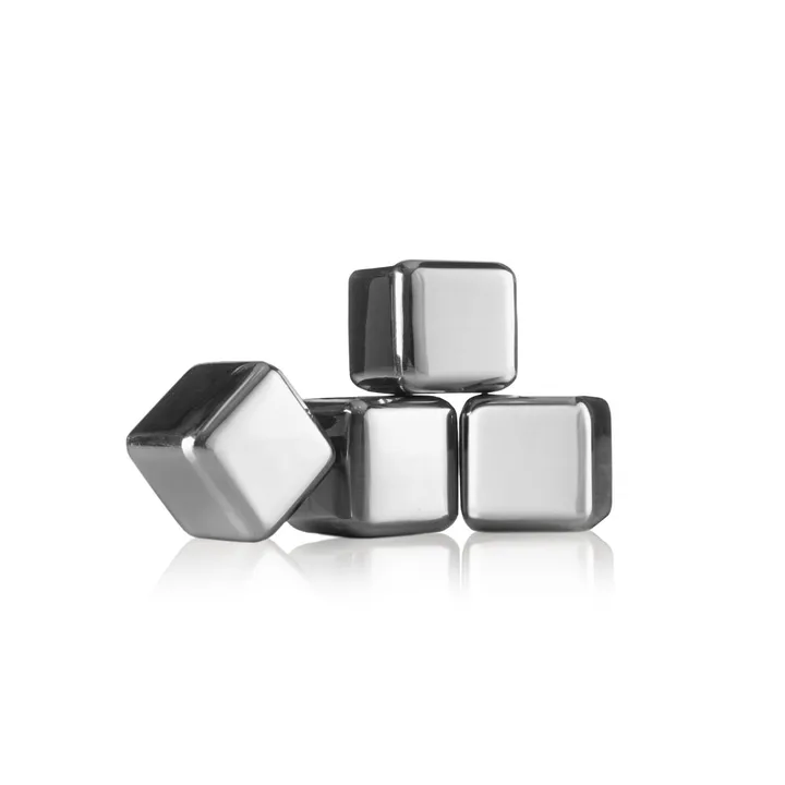 Vacuvin pietre da whisky - Acciaio inox, confezione da 4 - Vacuvin