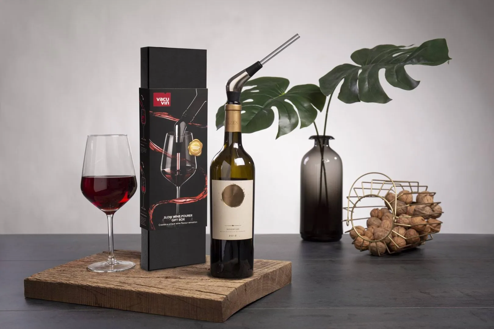 Vacuvin Slow Pourer giftset, Nero Vacuvin