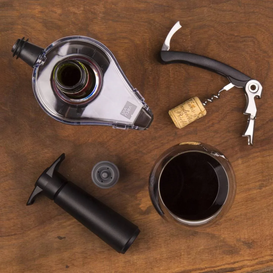 Vacuvin Wine Aerator aeratore per vino, Grigio Vacuvin