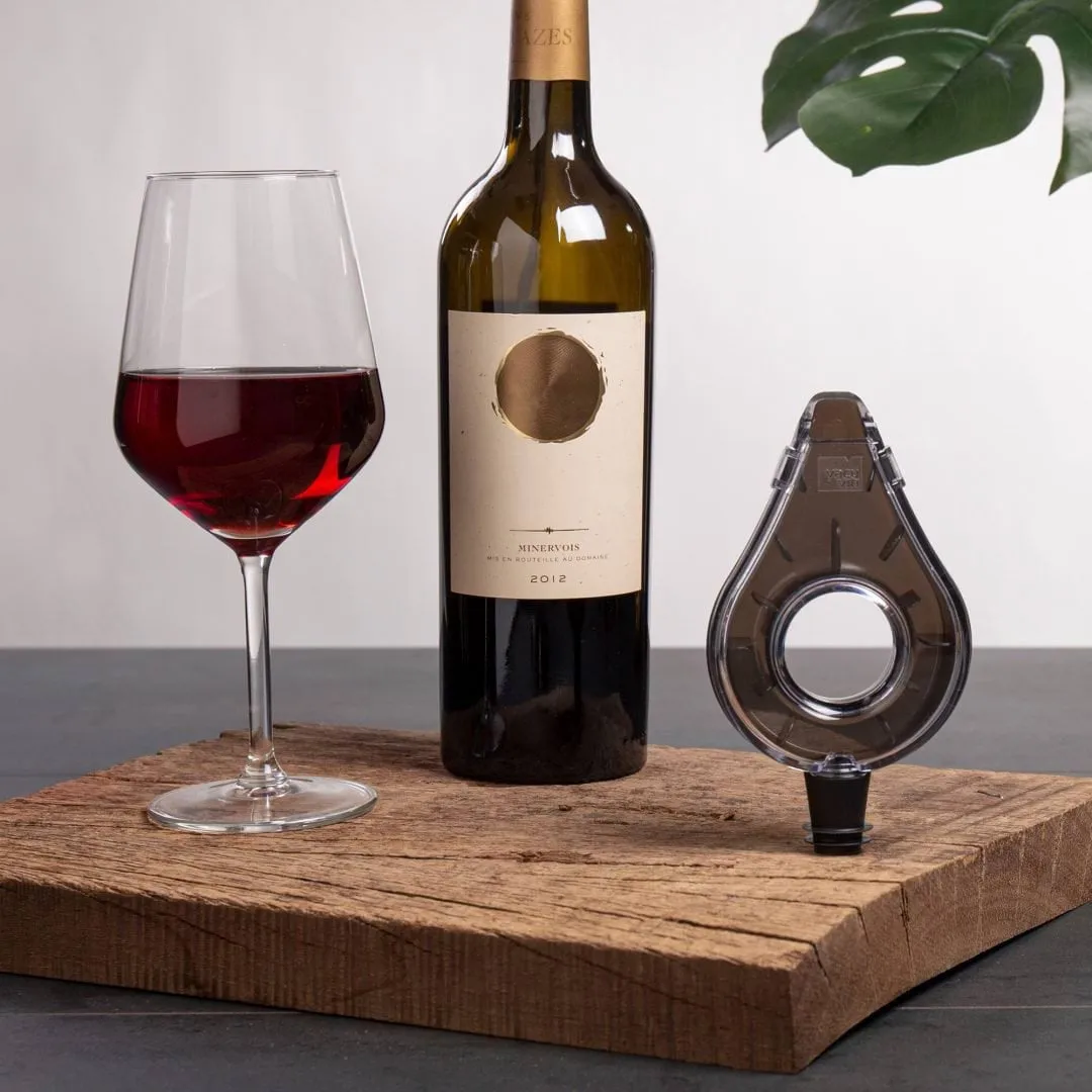Vacuvin Wine Aerator aeratore per vino, Grigio Vacuvin