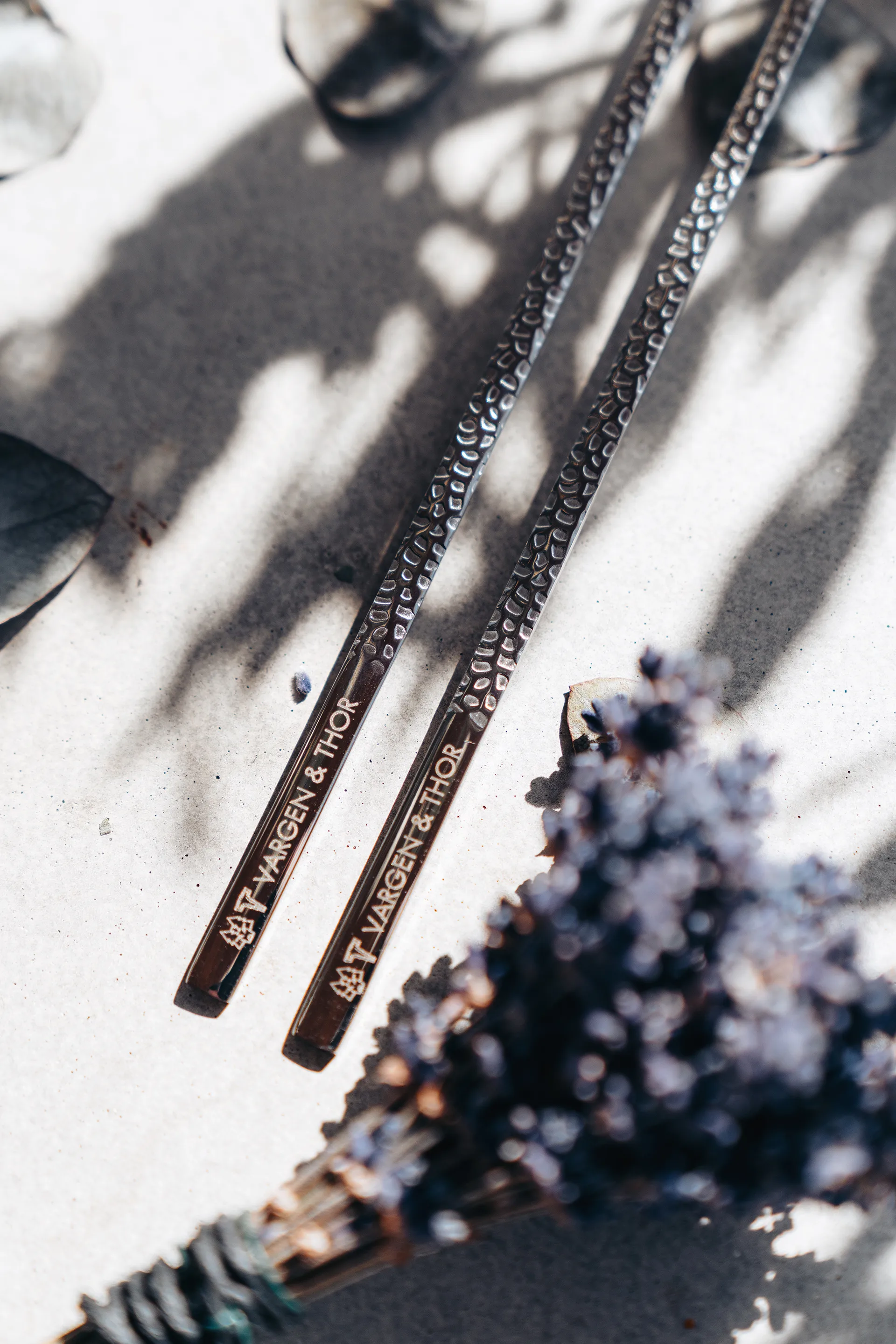 Bacchette Kito confezione da 4, Argento Vargen & Thor