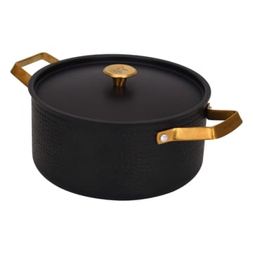 Casseruola martellata Arvet con coperchio, nera - Mio. 4 L - Vargen & Thor