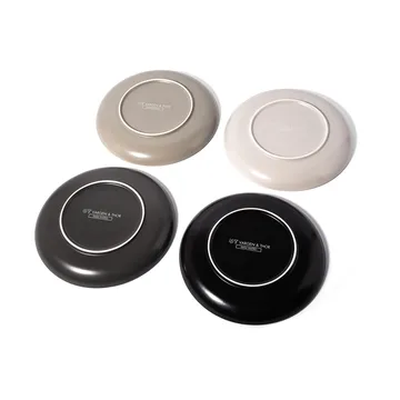 Piatto Gastro Ø 25 cm, confezione da 4 - Bianco, grigio sabbia, antracite, nero - Vargen & Thor