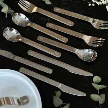 Posate per bambini Lupo, 9 pezzi - Acciaio inox - Vargen & Thor