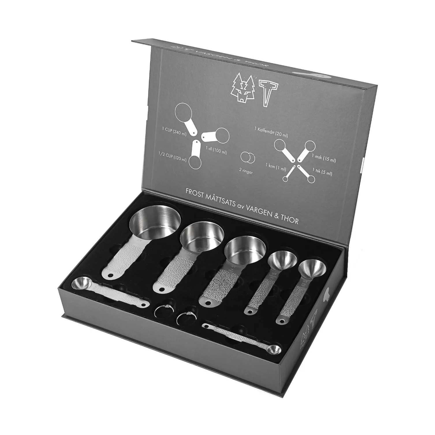 Set di misurini Frost, Argento, 7 pezzi Vargen & Thor