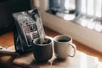 Tazza XL Duga 35 cl, confezione da 4 - Bianco, grigio sabbia, antracite, nero - Vargen & Thor