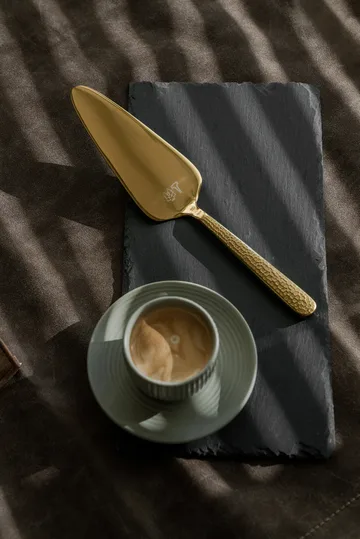 Tazzina da espresso Duga con piattino, confezione da 4 - Bianco, grigio sabbia, antracite, nero - Vargen & Thor