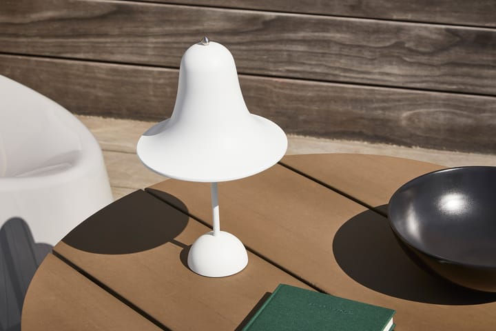 Lampada da tavolo portatile Pantop 30 cm - Bianco opaco - Verpan