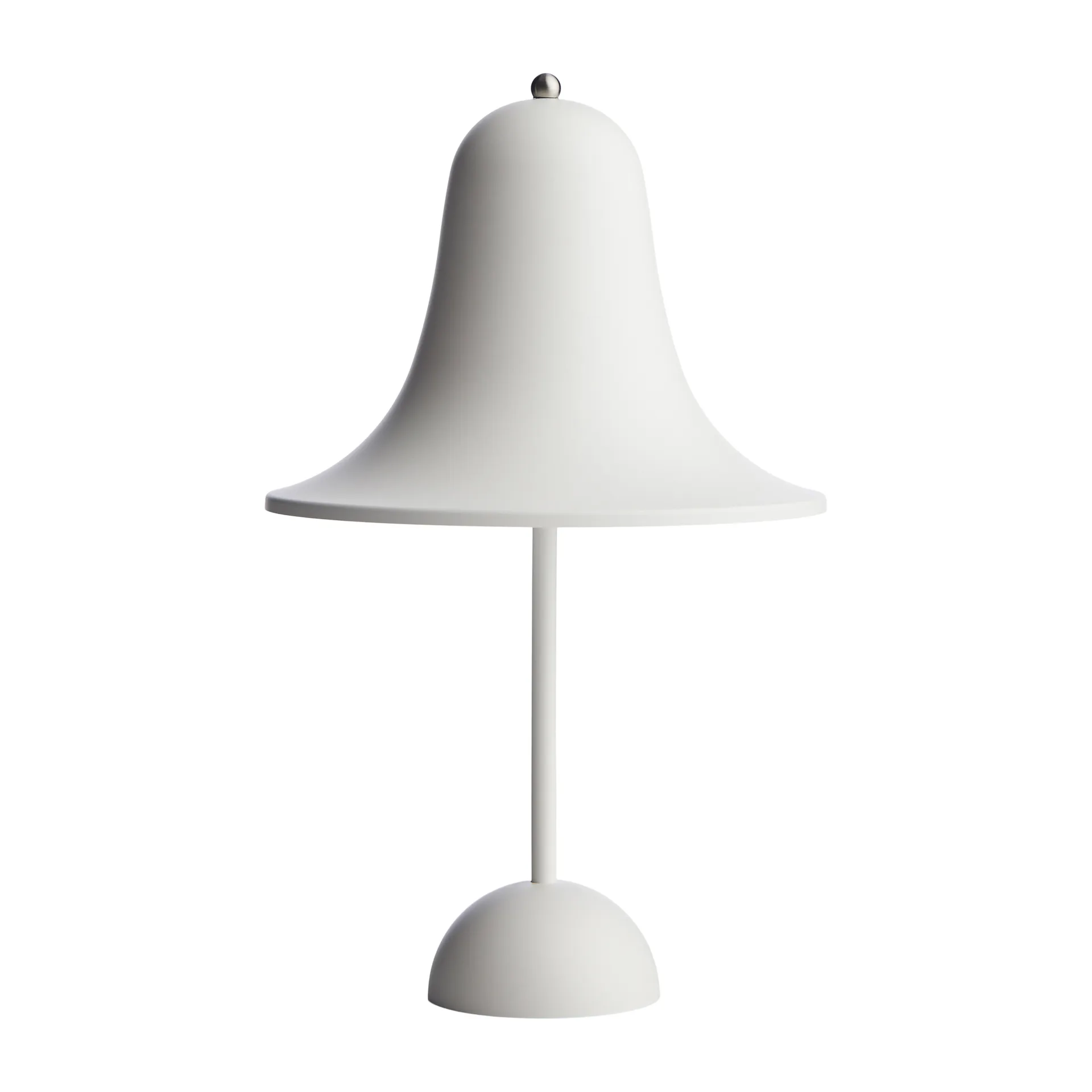 Lampada da tavolo portatile Pantop 30 cm, Bianco opaco Verpan