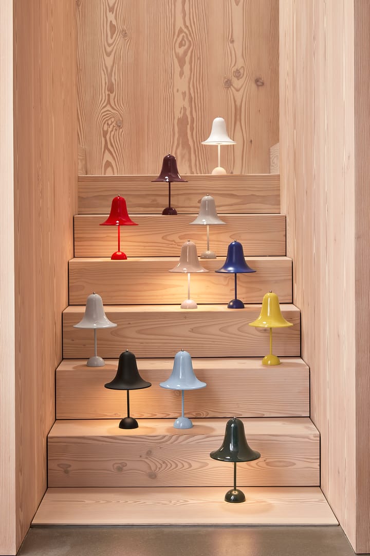 Lampada da tavolo portatile Pantop 30 cm, Matt classic blue Verpan