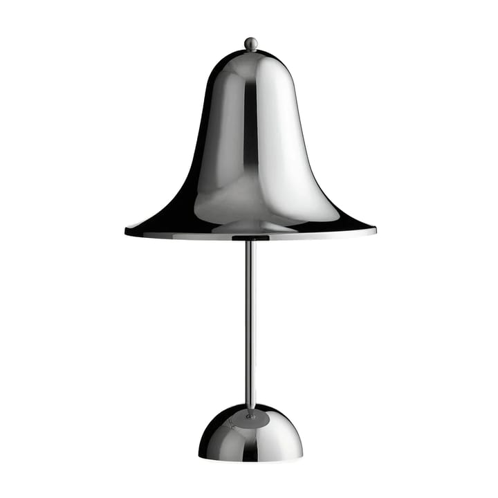 Lampada da tavolo portatile Pantop 30 cm - Shiny chrome - Verpan