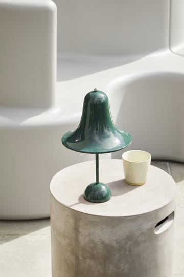Lampada da tavolo portatile Pantop 30 cm - Verde scuro - Verpan