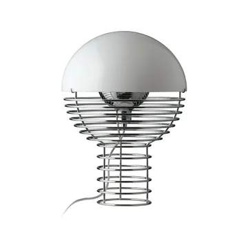 Lampada da tavolo Wire Ø30 cm - Bianco cromo - Verpan
