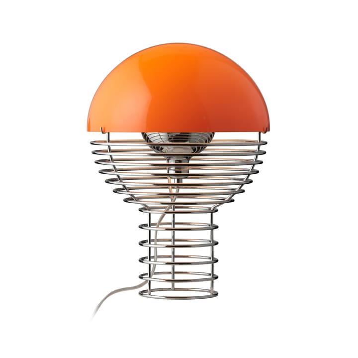 Lampada da tavolo Wire Ø30 cm - Chrome-orange - Verpan