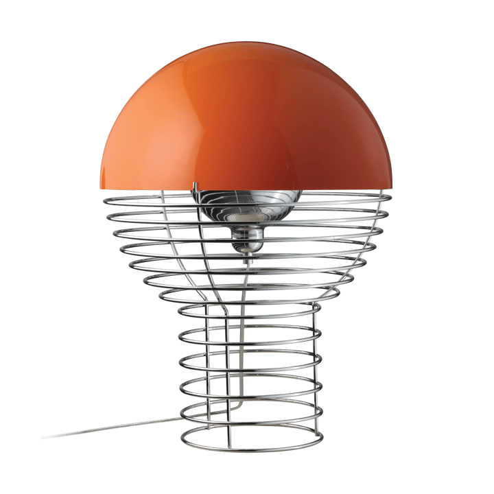 Lampada da tavolo Wire Ø40 cm - Chrome-orange - Verpan