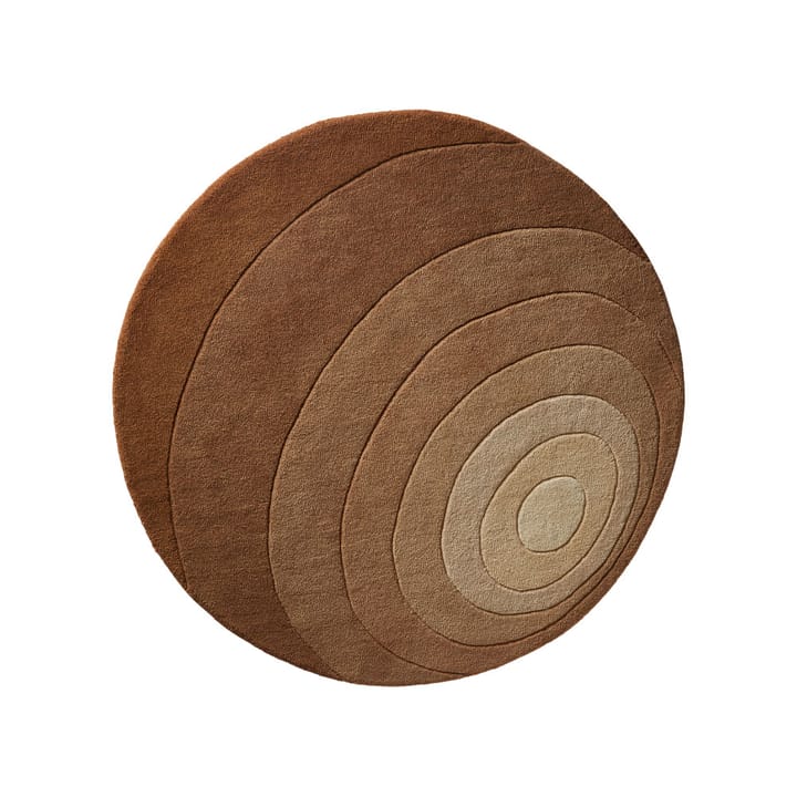 Tappeto rotondo Luna, dark sand, 120 cm Verpan