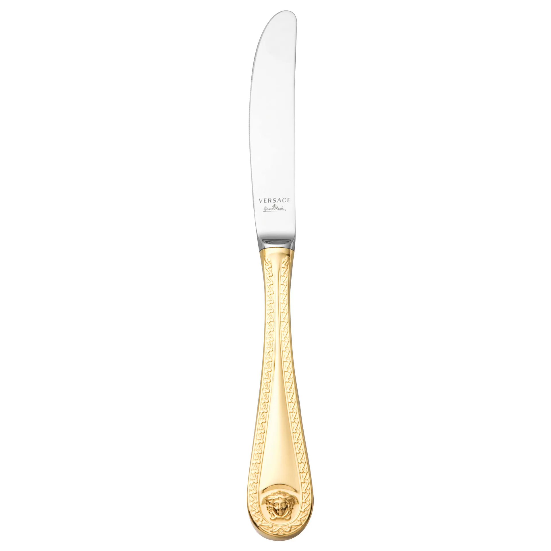 Coltello Versace Medusa placcato oro, 22,5 cm Versace