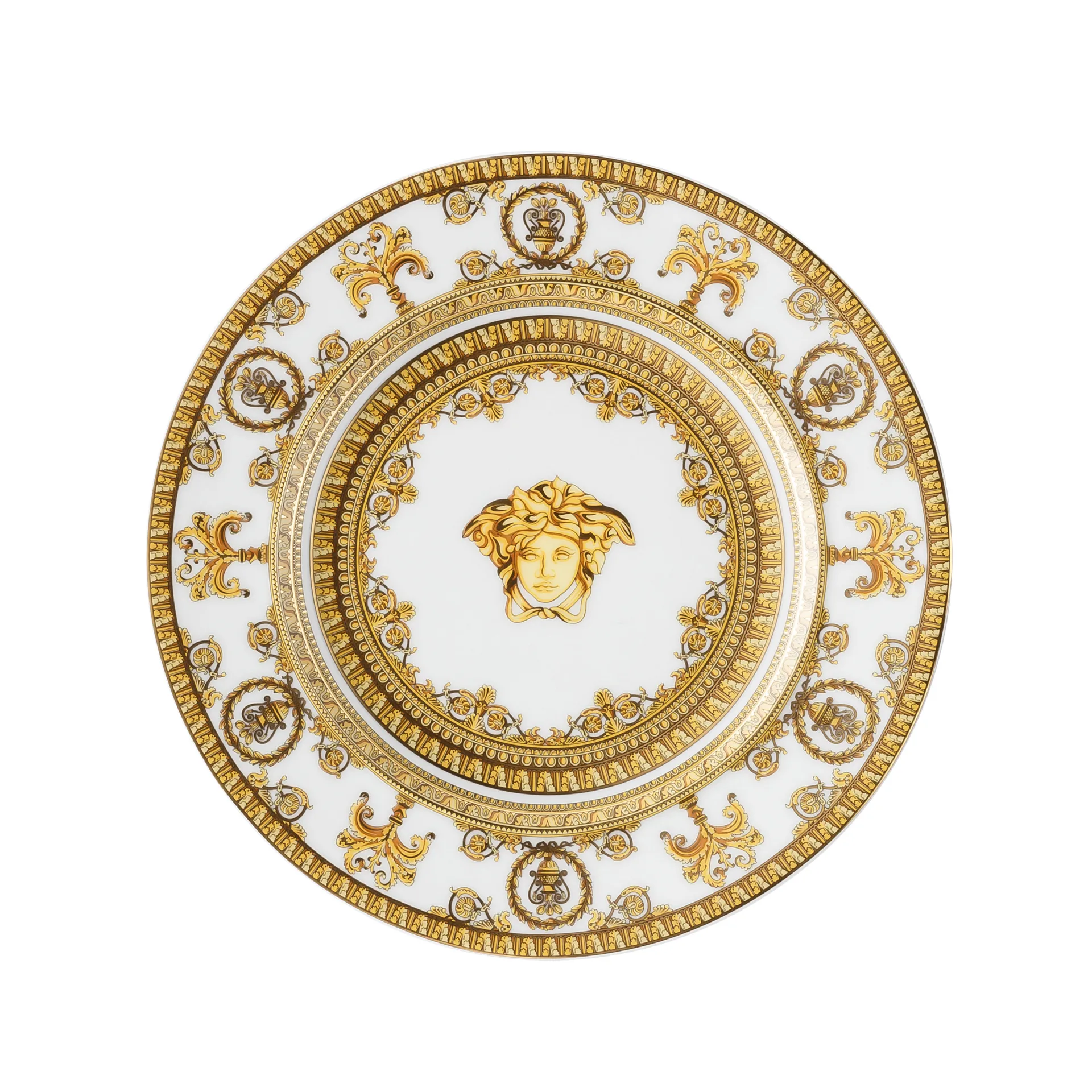 Piattino Versace I love Baroque , Bianco Versace