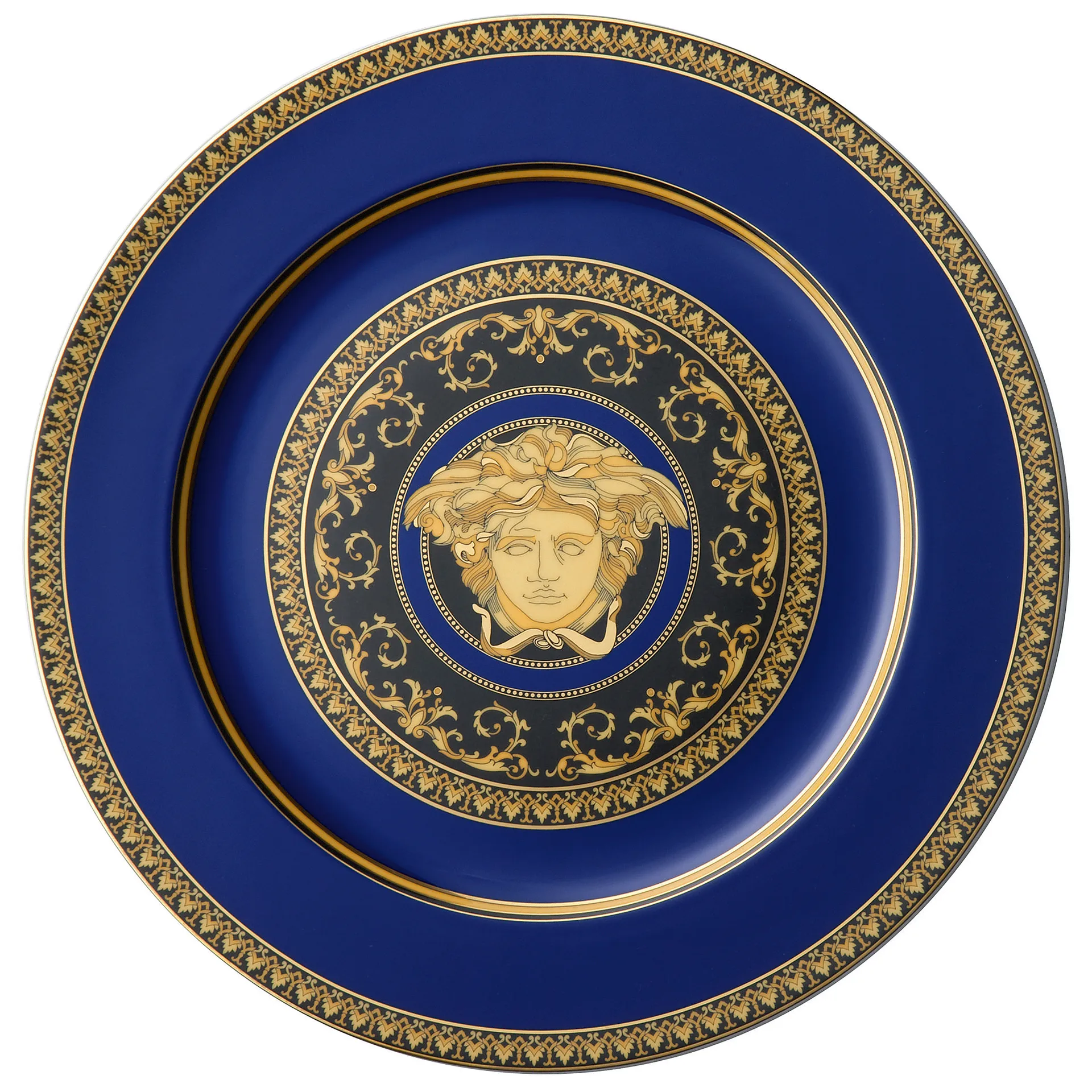 Piatto da portata Versace Medusa Blue, 33 cm Versace
