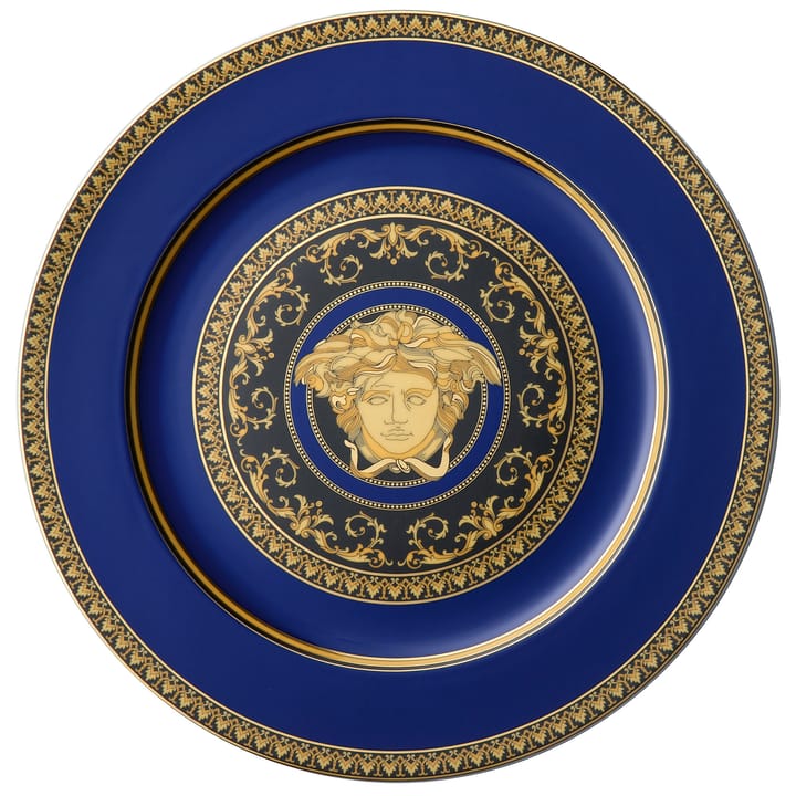 Piatto da portata Versace Medusa Blue - 33 cm - Versace