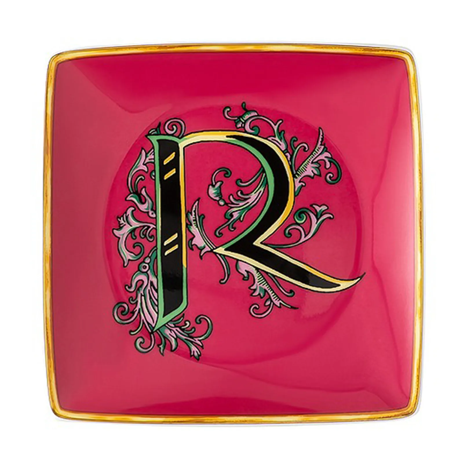 Piatto Versace Holiday Alphabet, 12 cm, confezione da 7, Versace Versace