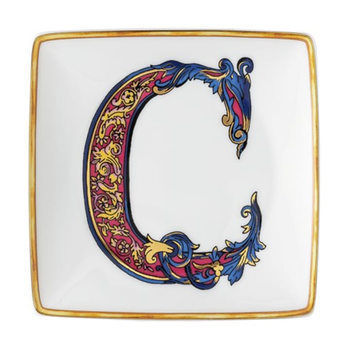 Piatto Versace Holiday Alphabet, 12 cm - Lettera: C - Versace