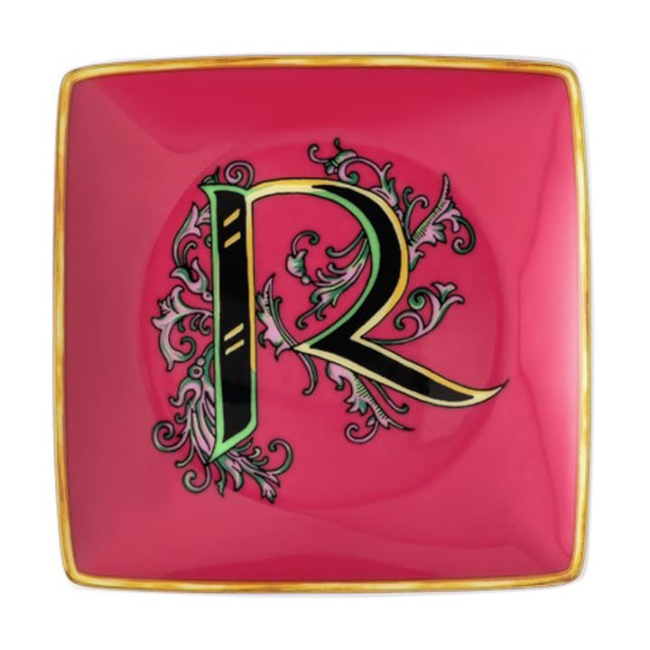 Piatto Versace Holiday Alphabet, 12 cm - Lettera: R - Versace