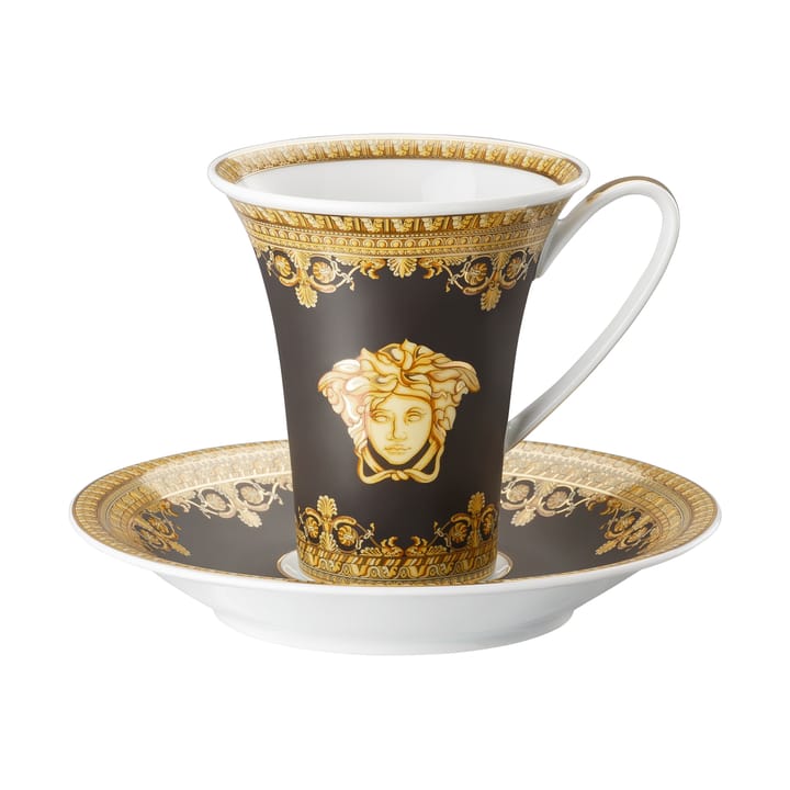 Tazza con piattino Versace I love Baroque  - Nero - Versace