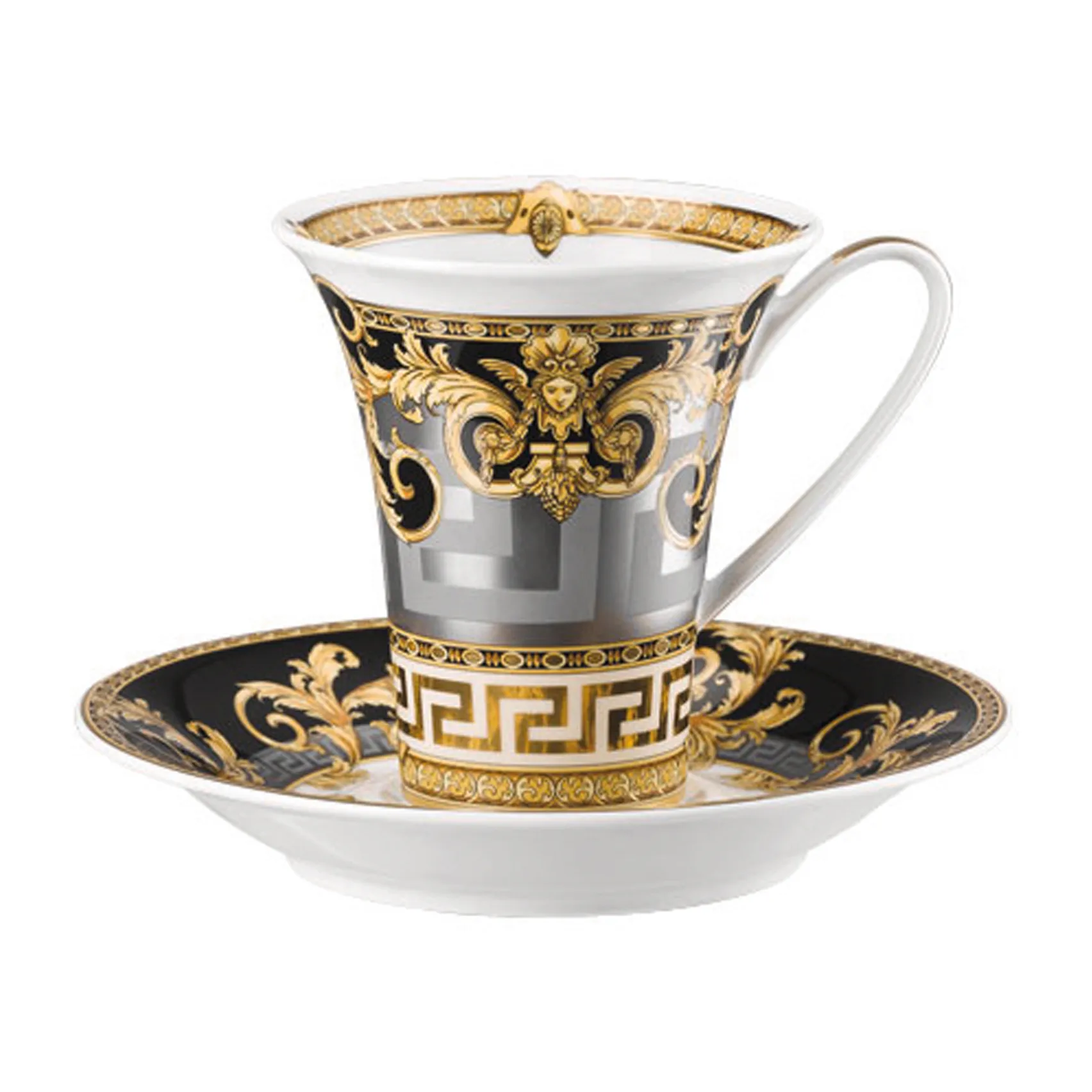 Tazza da caffè con piattino Versace Prestige Gala , 18 cl Versace