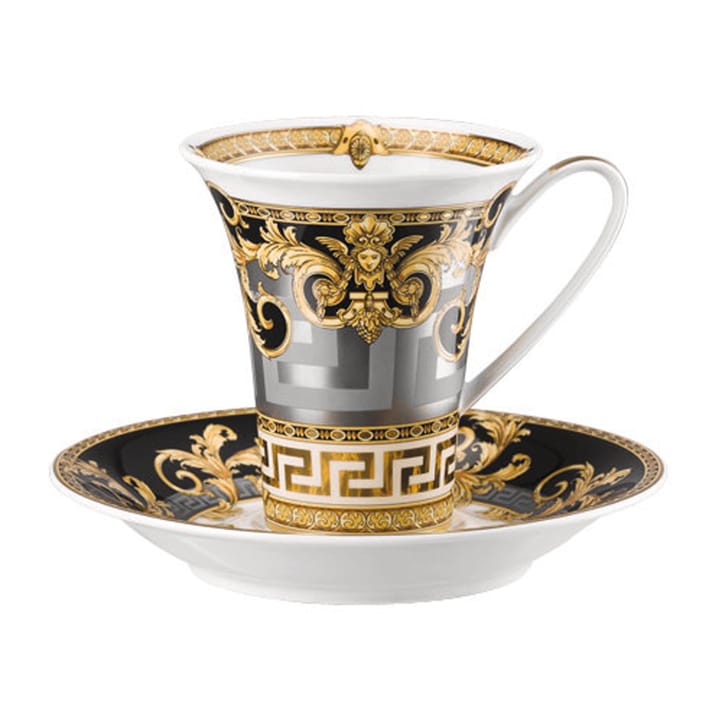 Tazza da caffè con piattino Versace Prestige Gala  - 18 cl - Versace