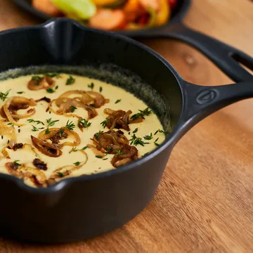 Casseruola in ghisa Ø22 cm - Nero opaco - Victoria