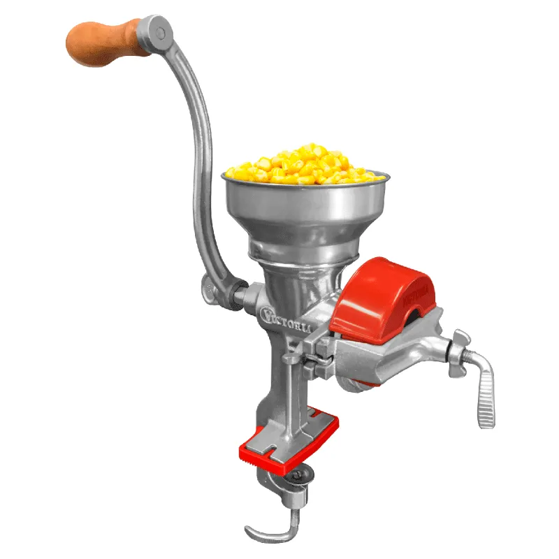 Macinino manuale in ghisa, Acciaio-rosso Victoria