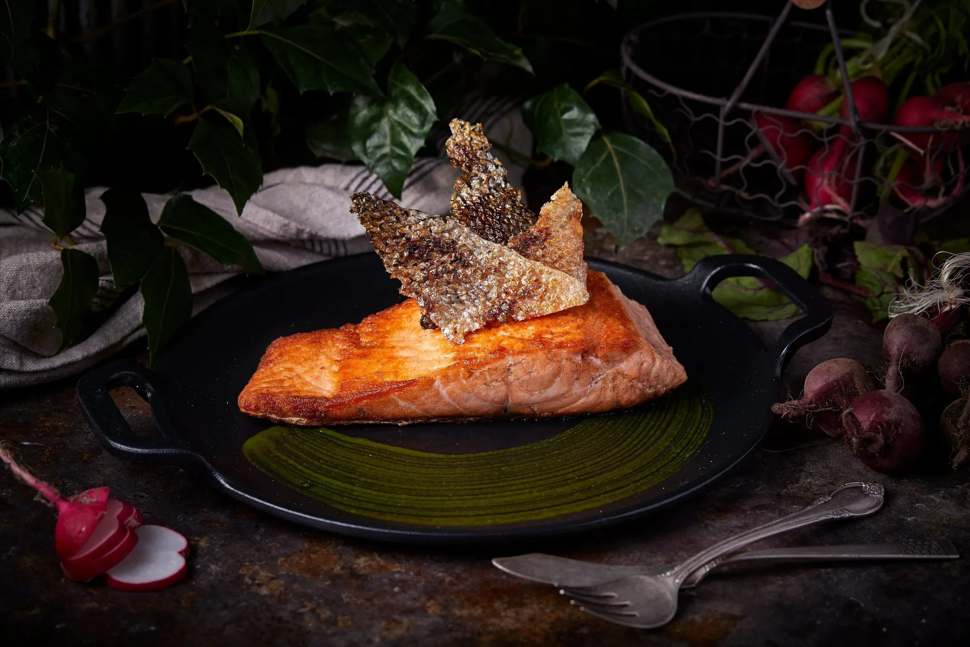 Padella Comal in ghisa Victoria con due manici pre-stagionata, Ø25 cm Victoria