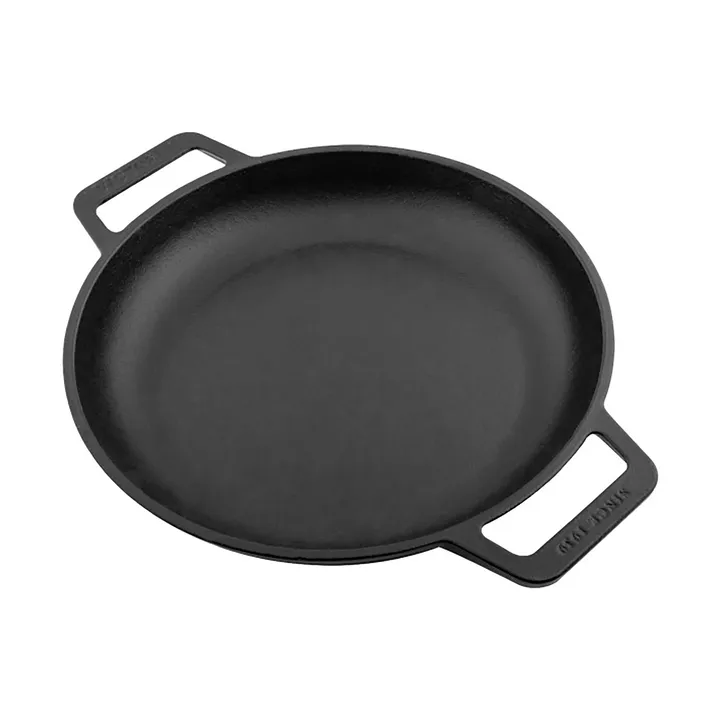 Padella in ghisa piatta a due manici smaltata - Ø25 cm - Victoria