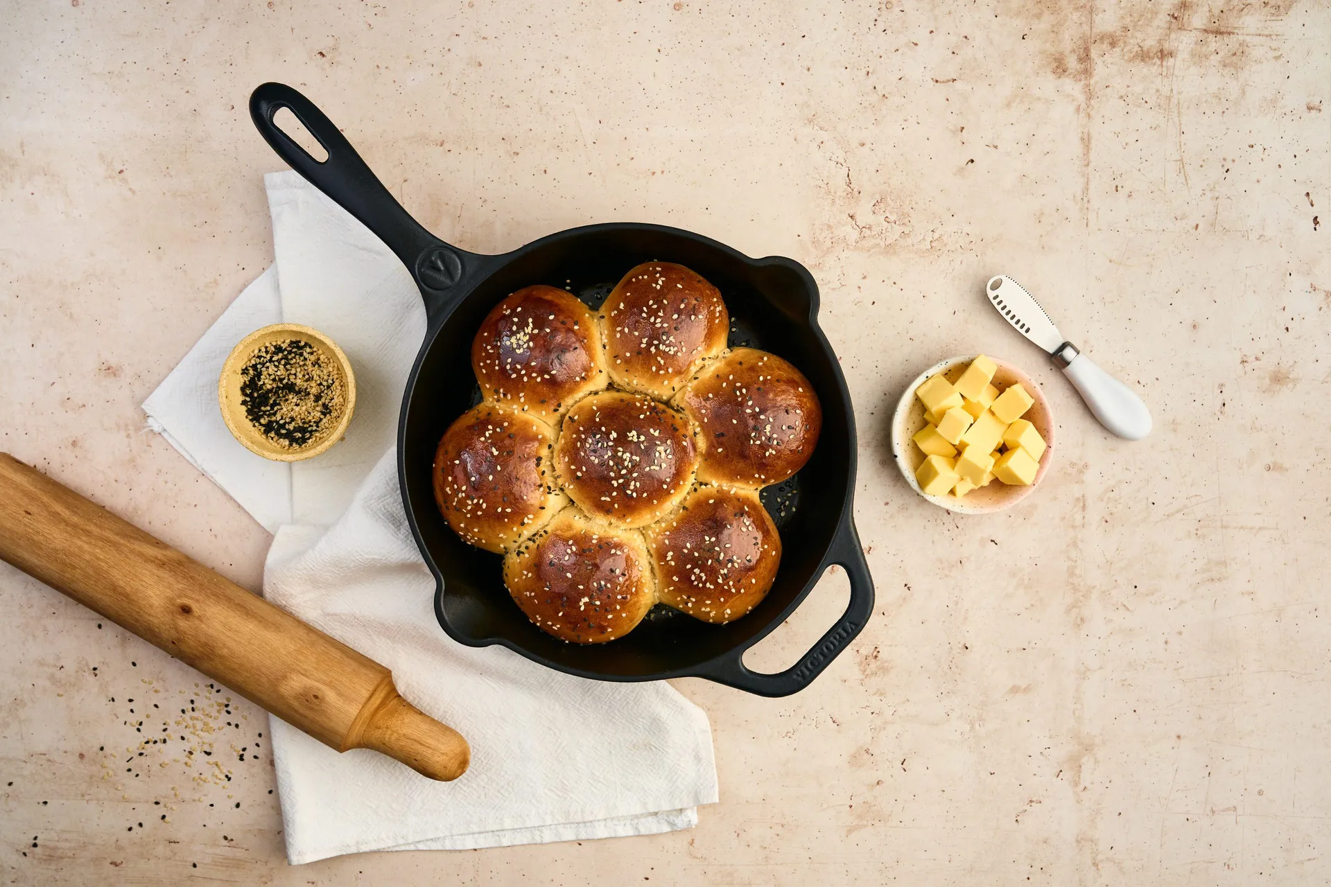 Padella in ghisa pre-stagionata Victoria, Ø25 cm Victoria