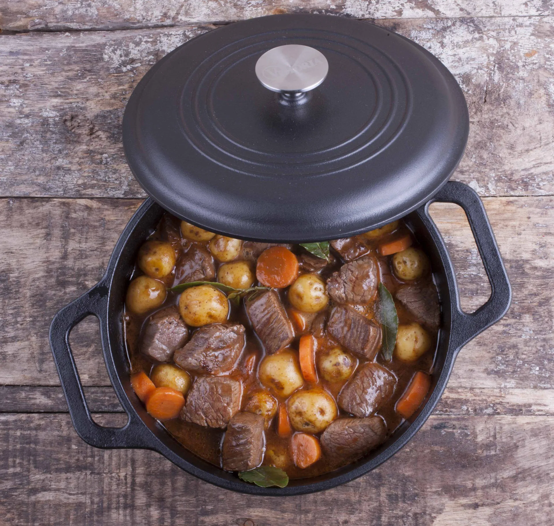 Pentola in ghisa 3,8 l, Nero Victoria