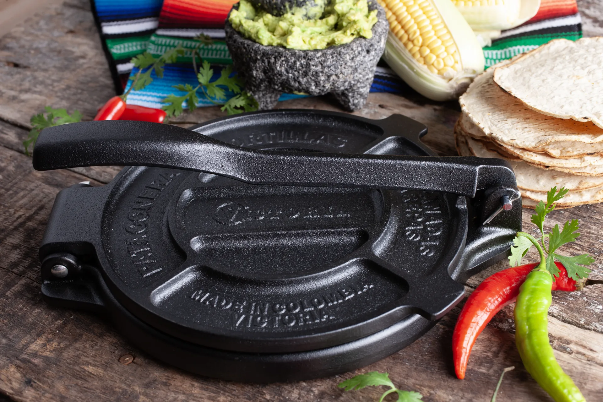 Piastra per tortilla in ghisa nera 16,5 cm, Nero Victoria