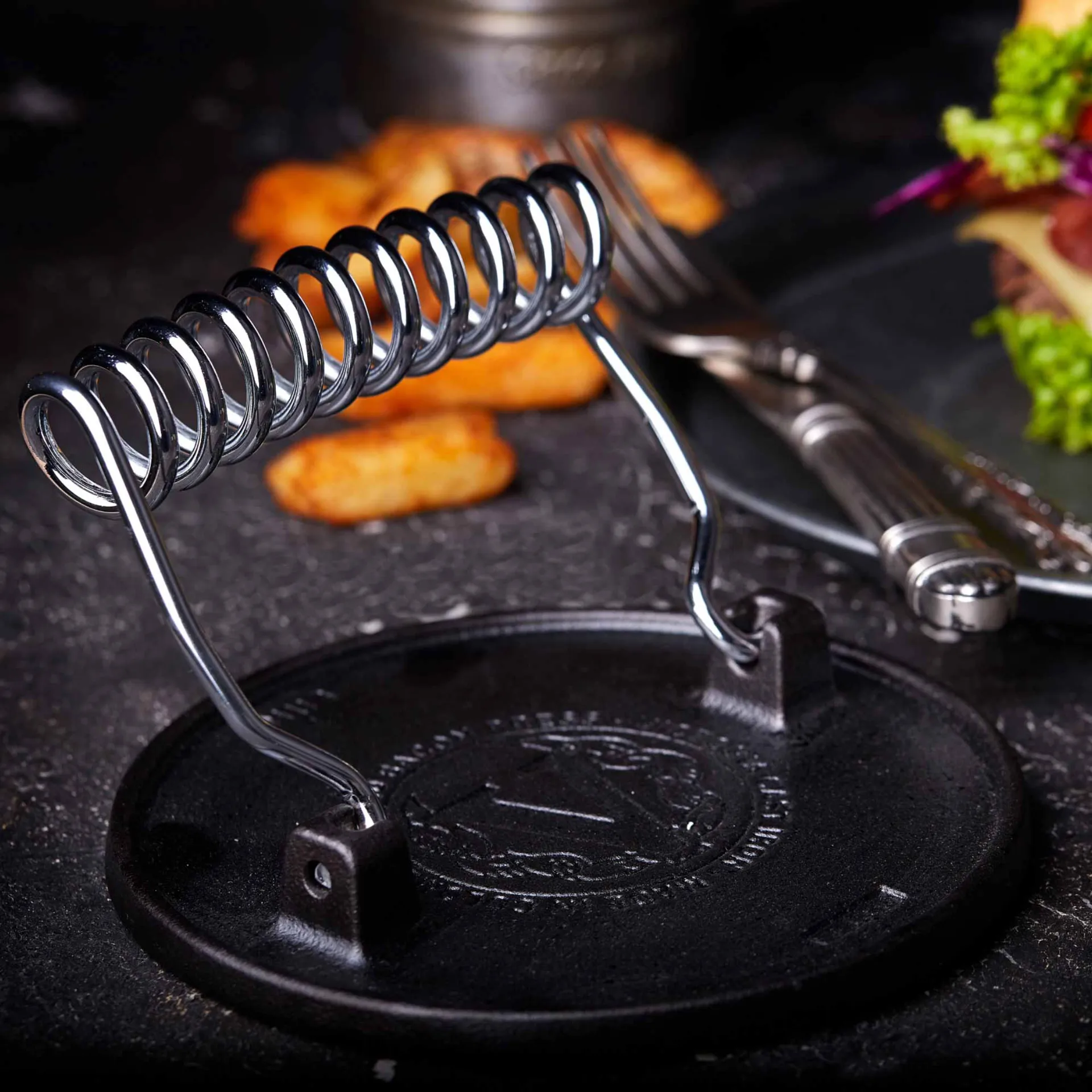 Pressa per hamburger Victoria Ø16,5 cm, Nero Victoria