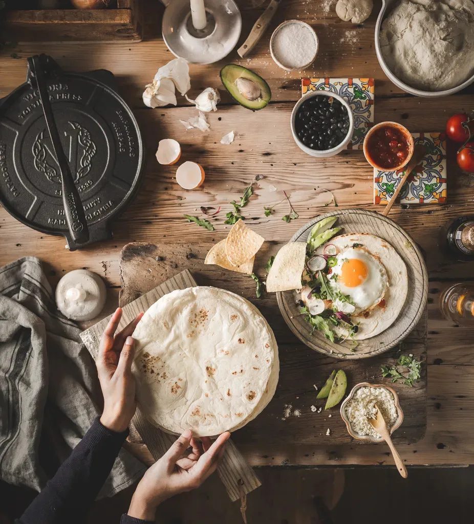 Pressa per tortilla heavy duty Ø25 cm, Nero Victoria