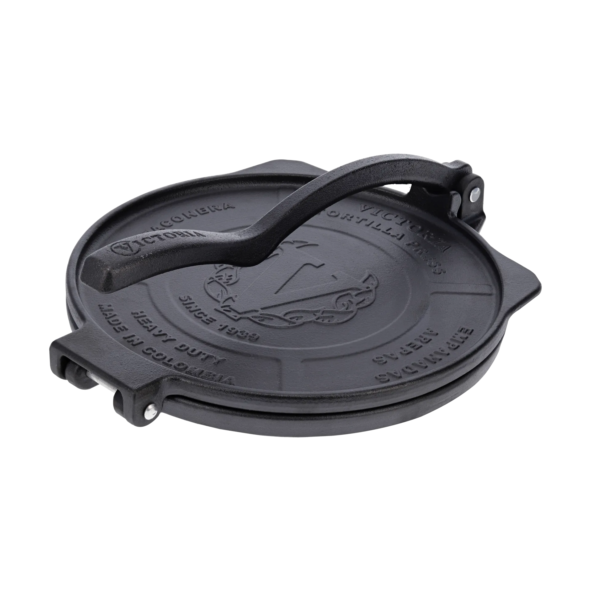 Pressa per tortillas Heavy Duty Ø25 cm, Nero Victoria