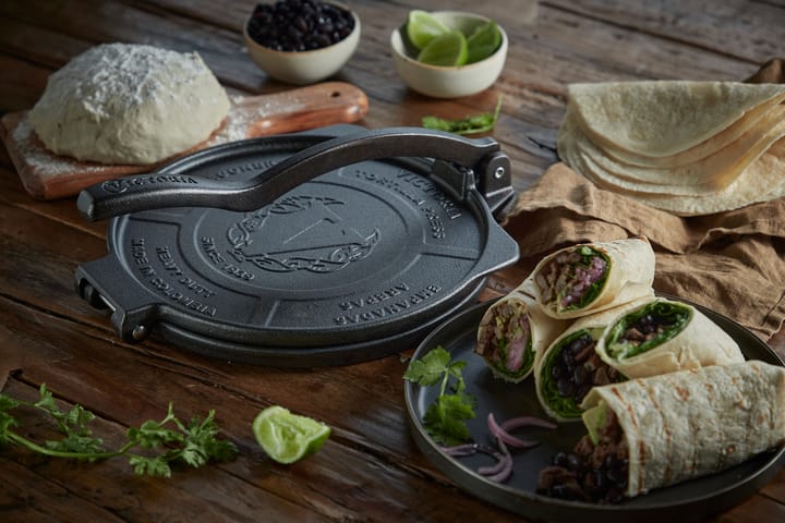 Pressa per tortillas Heavy Duty Ø25 cm, Nero Victoria